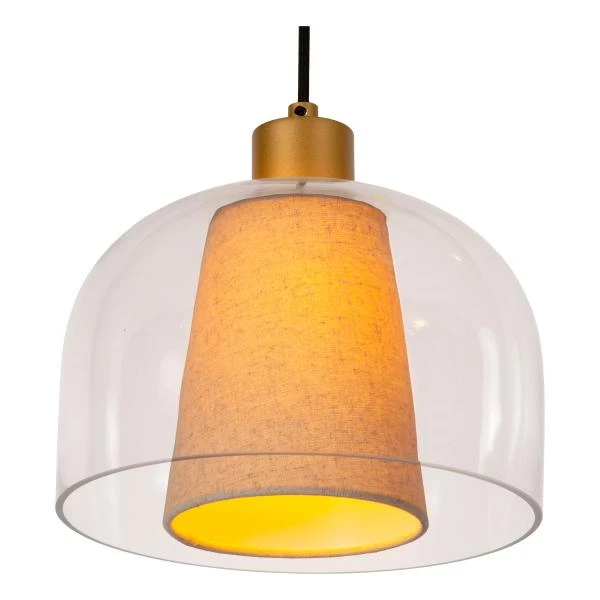 Lucide GUNHILD - Pendant light - 3xE27 - Transparant - detail 1